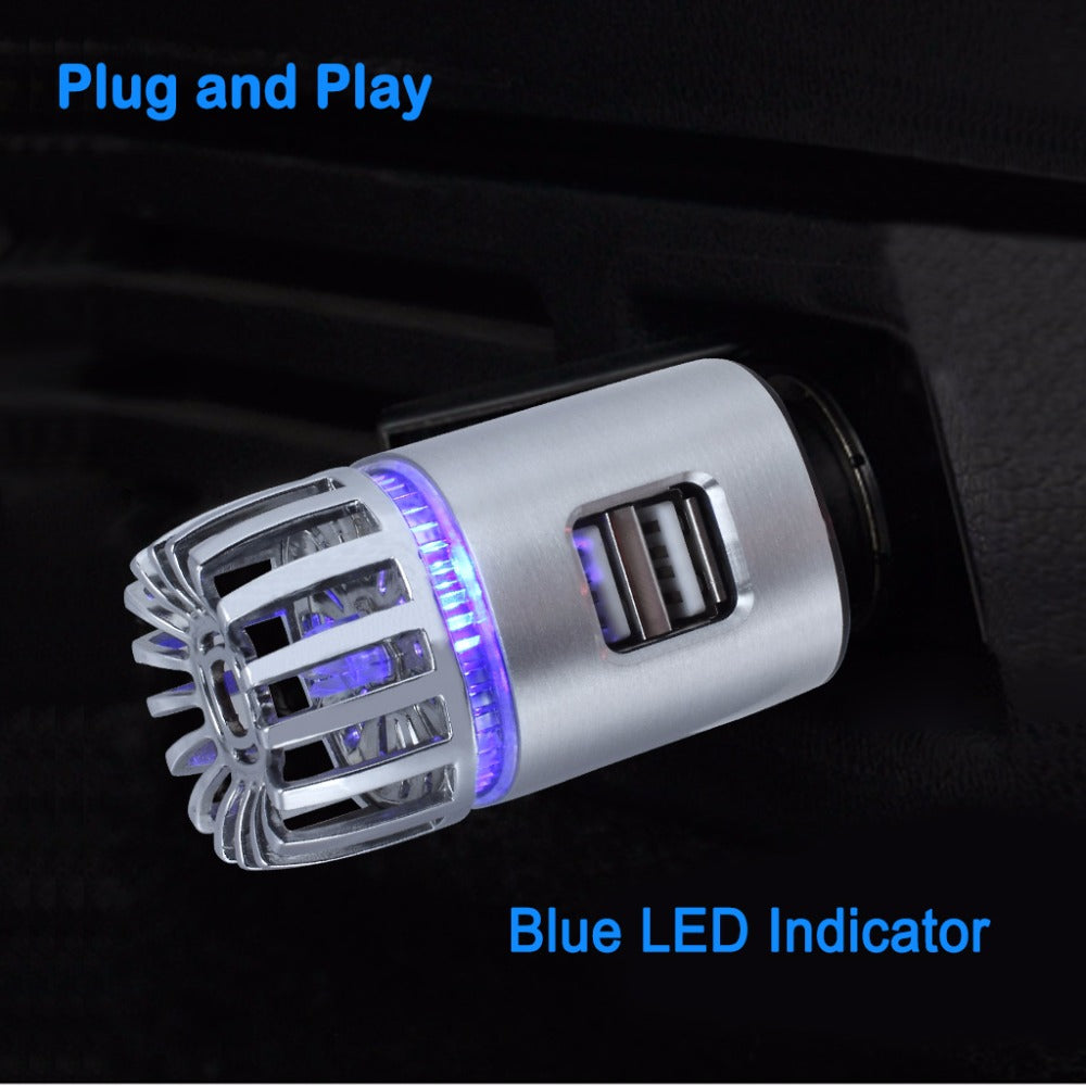 2 in 1 Car Charger Air Purifier 0 - Tophatter Daily Deals