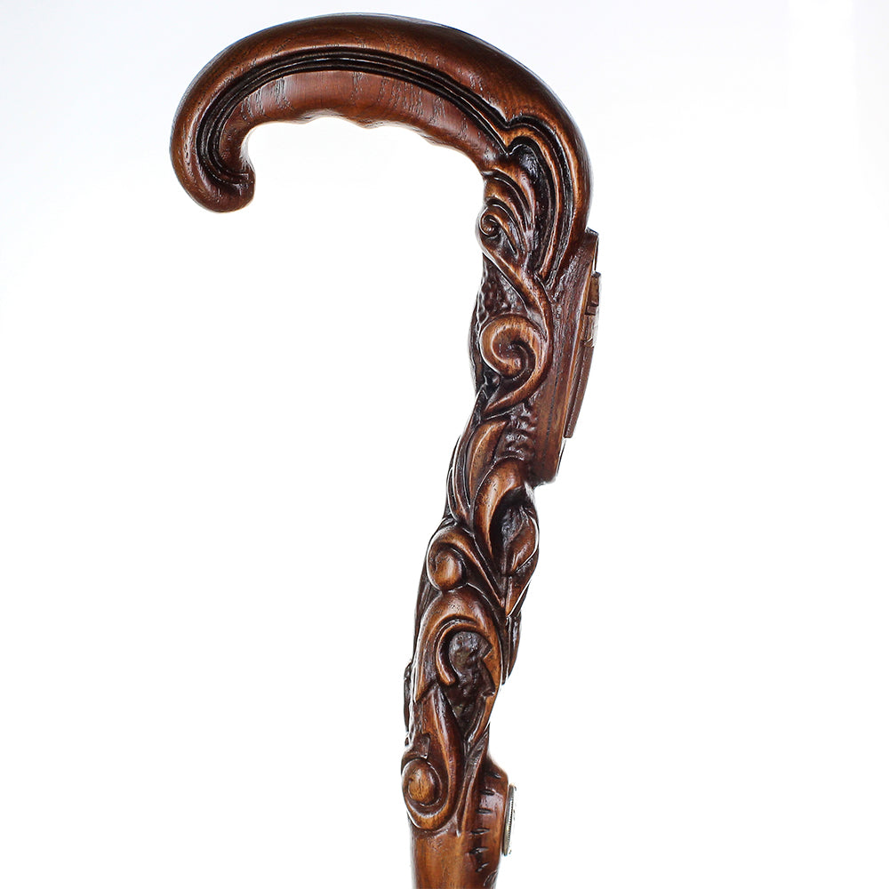 Pilgrim's Cane: Christian Cross Artisan Intricate Handcarved Hand Carved Artisan - Tophatter Daily Deals