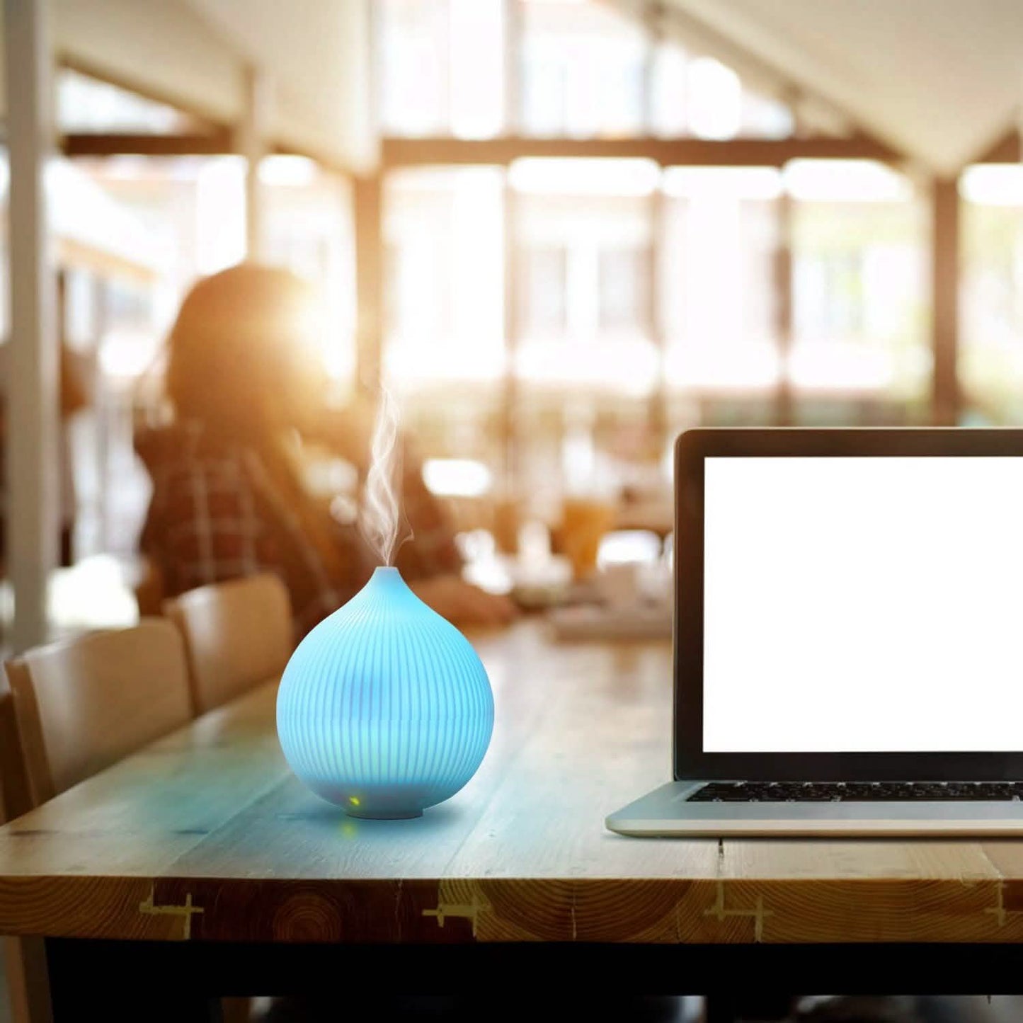 330ml Cool Mist Humidifier with 7 Color LED Lights Health & Wellness - Tophatter Daily Deals