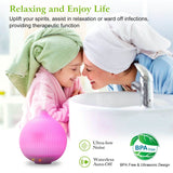 330ml Cool Mist Humidifier with 7 Color LED Lights Health & Wellness - Tophatter Daily Deals