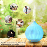 330ml Cool Mist Humidifier with 7 Color LED Lights Health & Wellness - Tophatter Daily Deals