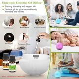 330ml Cool Mist Humidifier with 7 Color LED Lights Health & Wellness - Tophatter Daily Deals