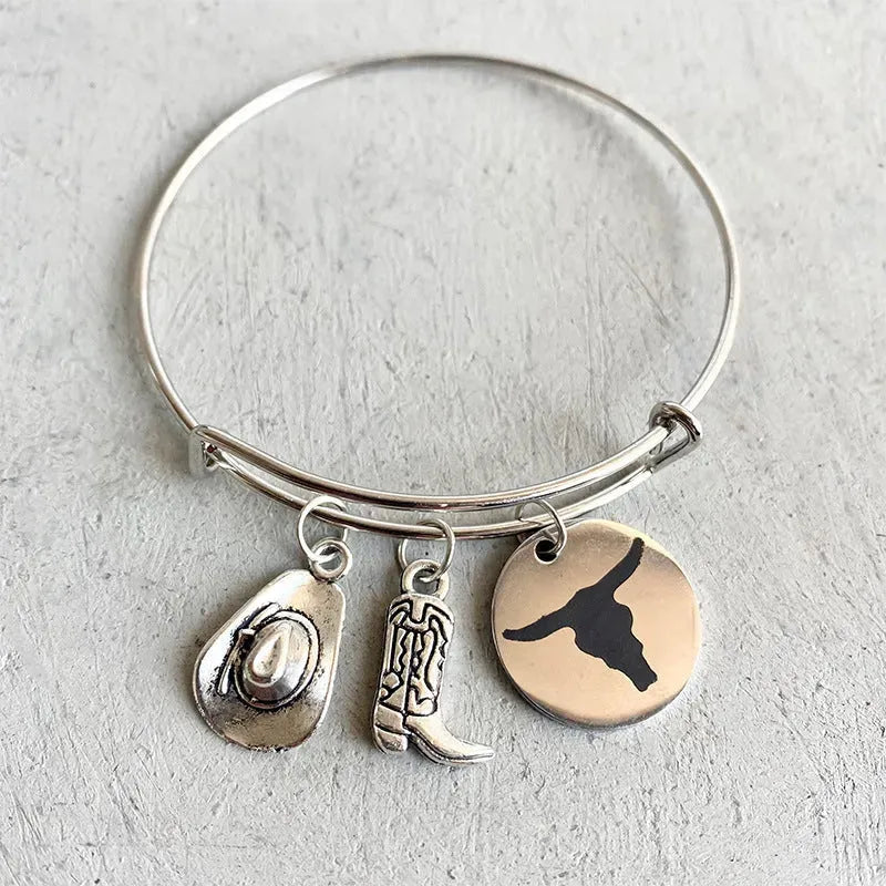 Multi-Charm Alloy Bracelet Style C One Size Bracelets - Tophatter Daily Deals