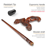 T-Rex Dinosaur: Intricate Hand-Carved, Ergonomic Grip Cane Hand Carved Artisan - Tophatter Daily Deals