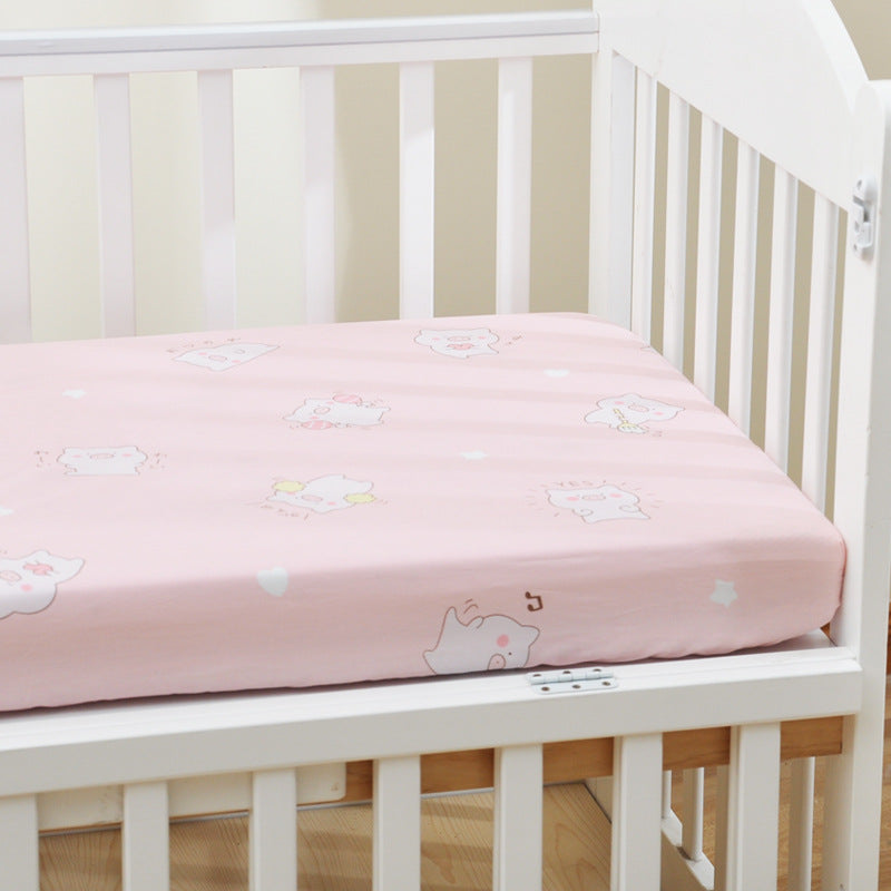 Baby's bed cotton bed sheet baby's mother and baby's products ins children's cartoon bed cover 0 - Tophatter Daily Deals