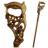 Ram & Tree Scene: Intricately Hand-Carved Artisan Cane Light Wood Hand Carved Artisan - Tophatter Daily Deals