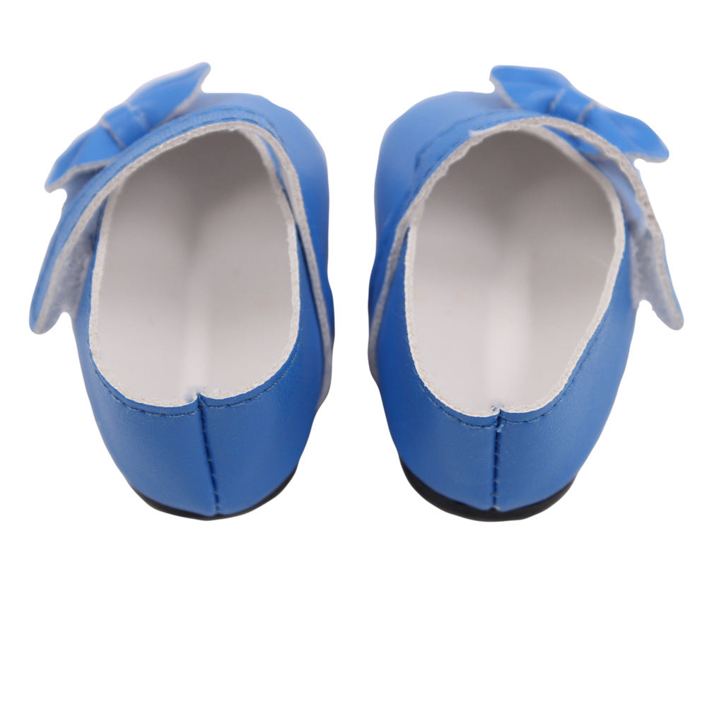 18 Inch American Girl Doll Shoes Solid Color Bow Shoes 0 - Tophatter Daily Deals