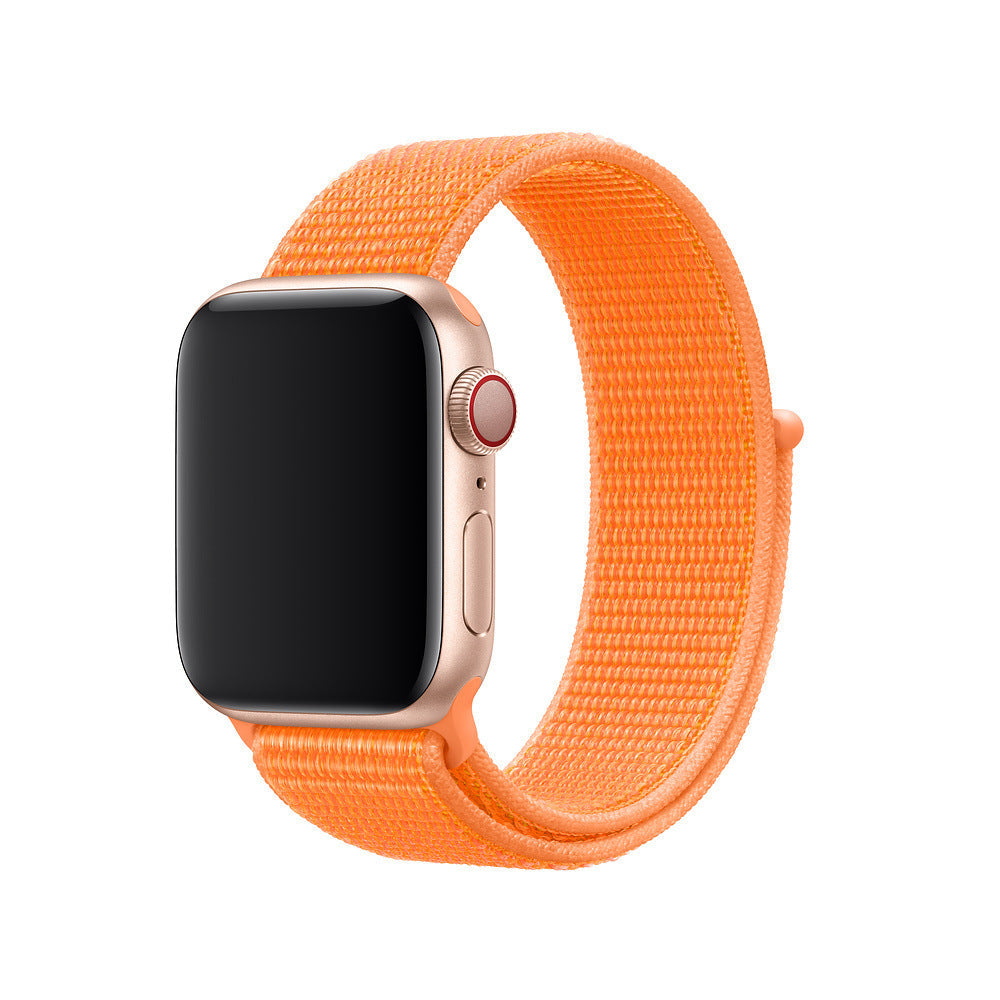 42 44mm Nylon Velcro Loopback Sports Watch Orange 0 - Tophatter Daily Deals