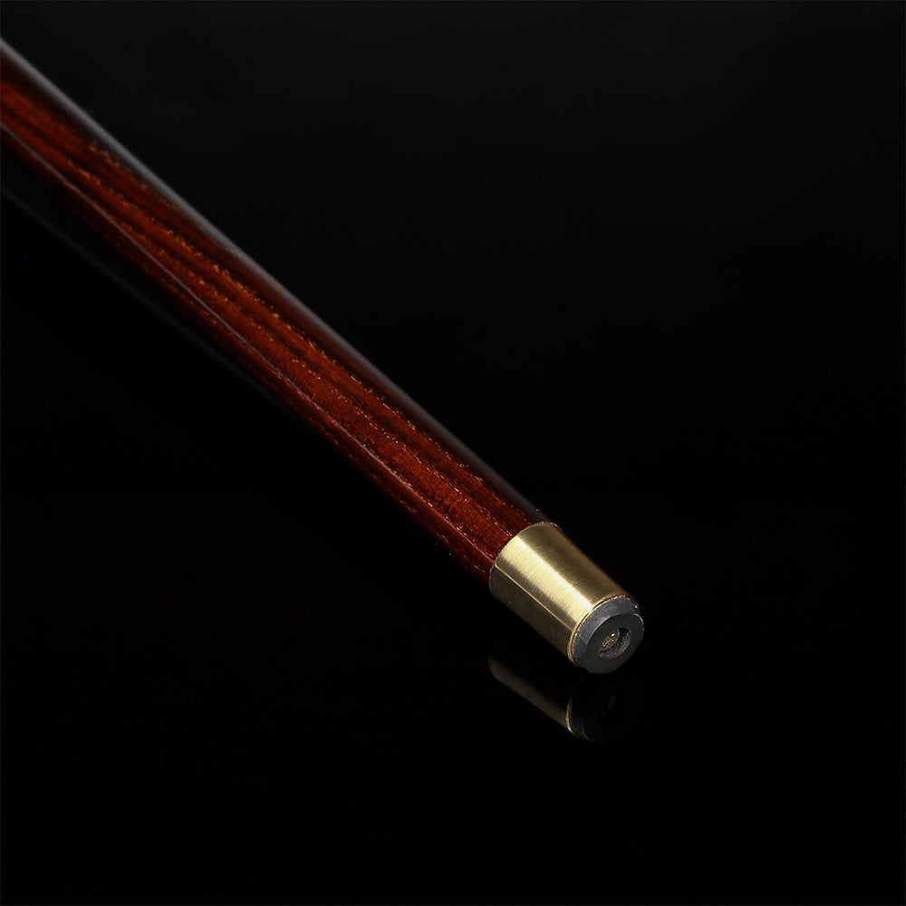 Raven Head Bronze & Wood Artisan Intricate Detail Design Cane Hand Carved Artisan - Tophatter Daily Deals