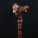 Viking Corsair: Artisan Intricate Hand-Carved Cane (Right Hand) Hand Carved Artisan - Tophatter Daily Deals