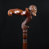 Viking Corsair: Artisan Intricate Hand-Carved Cane (Right Hand) Hand Carved Artisan - Tophatter Daily Deals