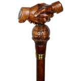 World Peace Artisan Intricate Handcarved Cane Hand Carved Artisan - Tophatter Daily Deals
