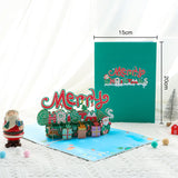 3d Christmas Greeting Card Stereo Christmas Tree Card Creative Christmas Letters 0 - Tophatter Daily Deals