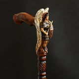 Archangel Michael White Wings: Intricate Handcarved Cane Hand Carved Artisan - Tophatter Daily Deals