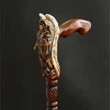 Archangel Michael White Wings: Intricate Handcarved Cane Hand Carved Artisan - Tophatter Daily Deals