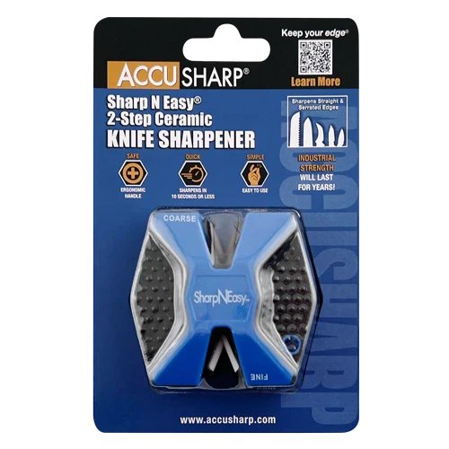 ACCUSHARP TWO STEP SHARPENER - CERAMIC - Tophatter's Army Deals KNIVES - Tophatter Daily Deals