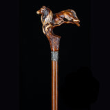 Collie Dog: Artisan Intricate Detail Handcarved Cane Hand Carved Artisan - Tophatter Daily Deals