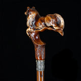 Collie Dog: Artisan Intricate Detail Handcarved Cane Hand Carved Artisan - Tophatter Daily Deals