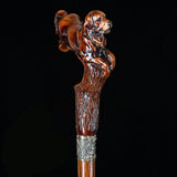 Brown Labrador / Golden Retriever Dog Intricate Handcarved Cane Hand Carved Artisan - Tophatter Daily Deals