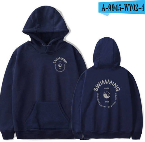 Warm Unisex Hoodie - Pullover, Cotton Blend, For Winter Navy Blue 3D Changing Face Moving Picture Frame - Tophatter Daily Deals