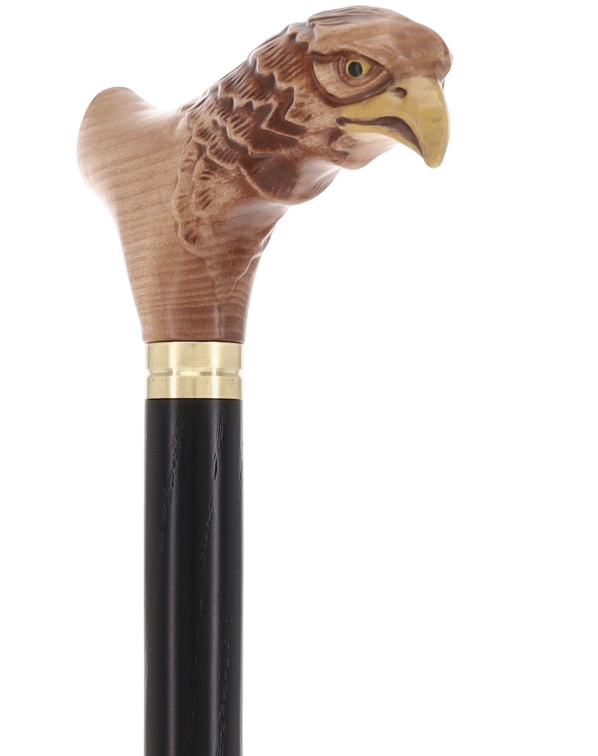 Bald Eagle US Patriotic Walking Cane | Hand-Carved Ash Wood by GC-Artis Animal Handled Canes - Tophatter Daily Deals