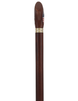 USA Bald Eagle Patriotic Handcarved Cane - Dark Wood (ash) Hand Carved Artisan - Tophatter Daily Deals