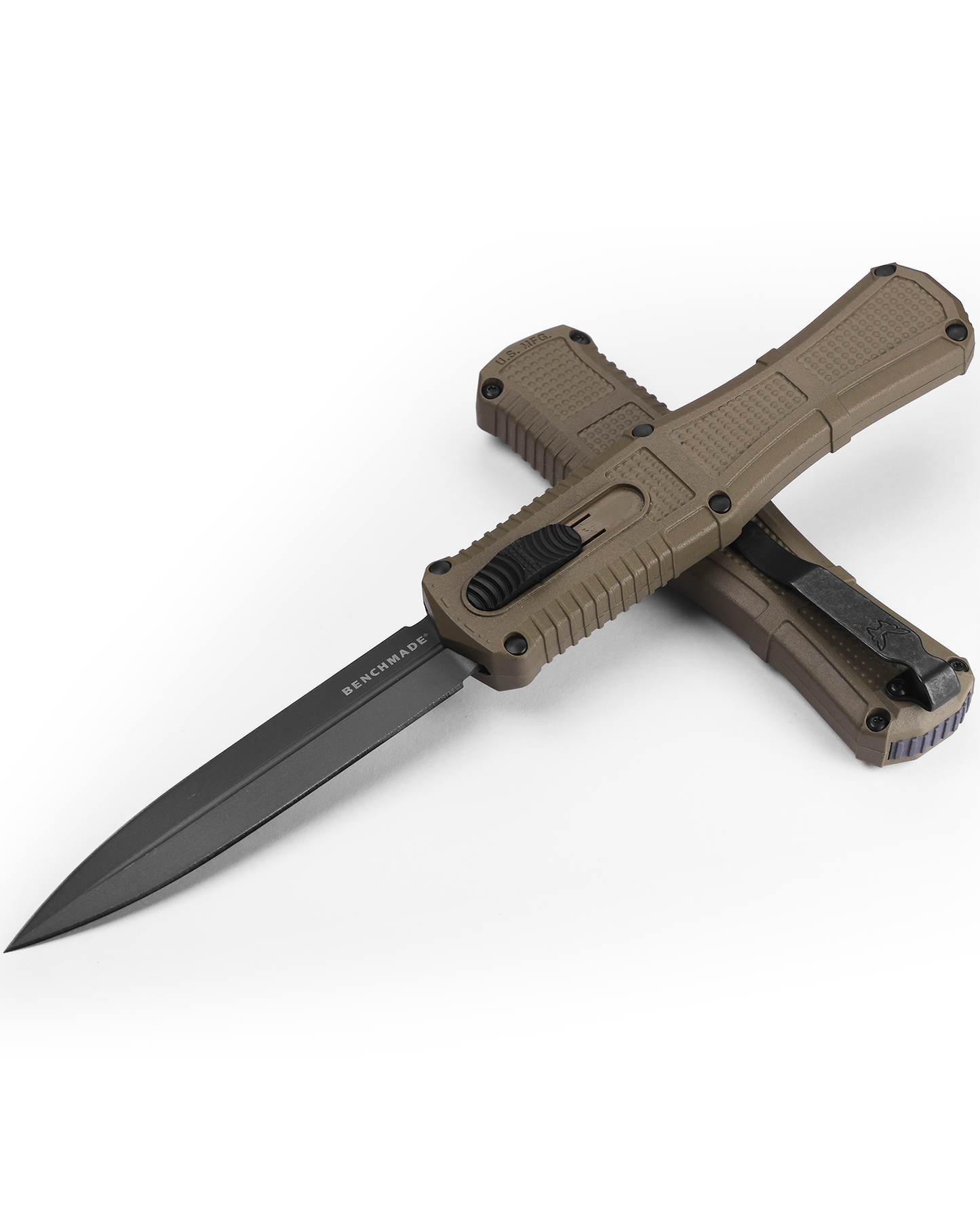 Benchmade Claymore OTF - Automatic - Ranger Green Grivory Handle - Plain CPM-D2 - 3370GY-1 Automatic Knives - Tophatter Daily Deals