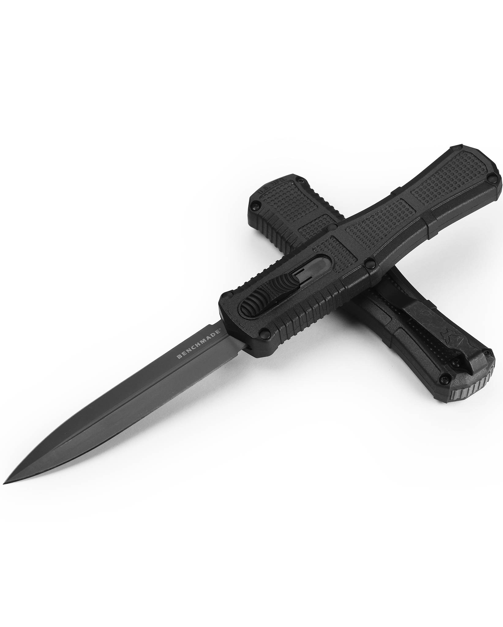 Benchmade Claymore OTF - Automatic - Black Grivory Handle - Plain CPM-D2 - 3370GY Automatic Knives - Tophatter Daily Deals