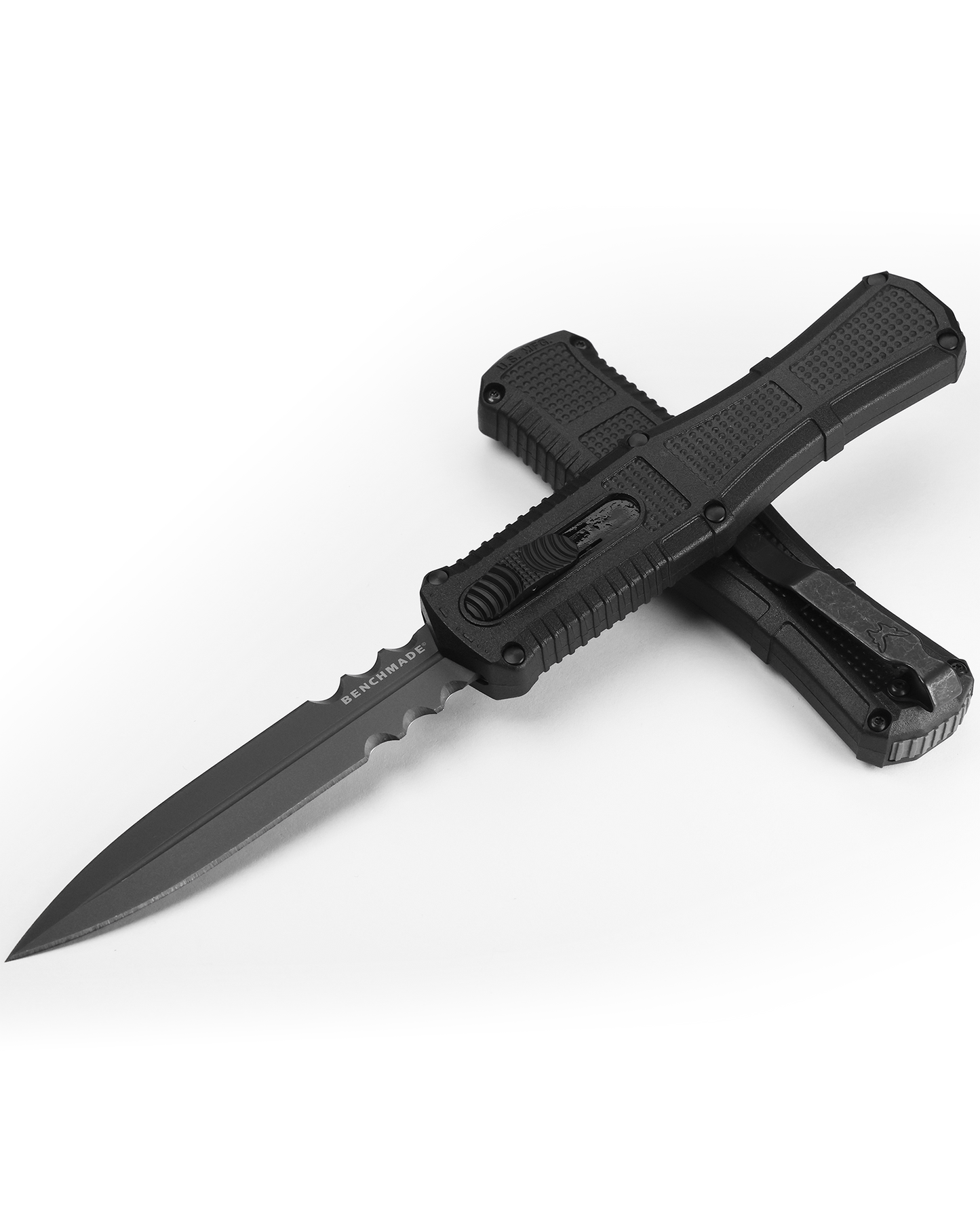 Benchmade Claymore OTF - Automatic - Black Grivory Handle - Serrated CPM-D2 - 3370SGY Automatic Knives - Tophatter Daily Deals