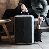 BLACK Men's backpack rechargeable usb computer bag Grey 0 - Tophatter Daily Deals