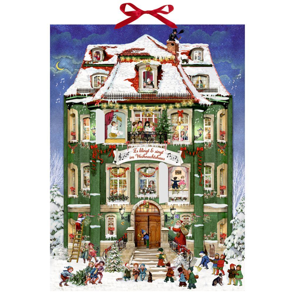 Deluxe Traditional Card Advent Calendar Large ~ Musical Christmas Carol Advent Calendar Advent Calendar - Tophatter Daily Deals