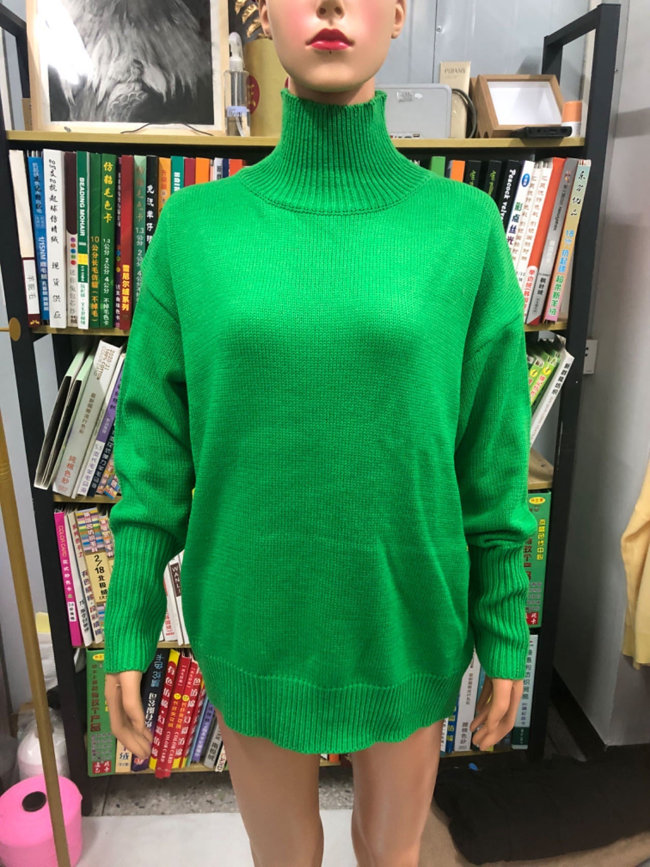 Acrylic Special Women's Clothing Party Sweater Yellow Green 0 - Tophatter Daily Deals