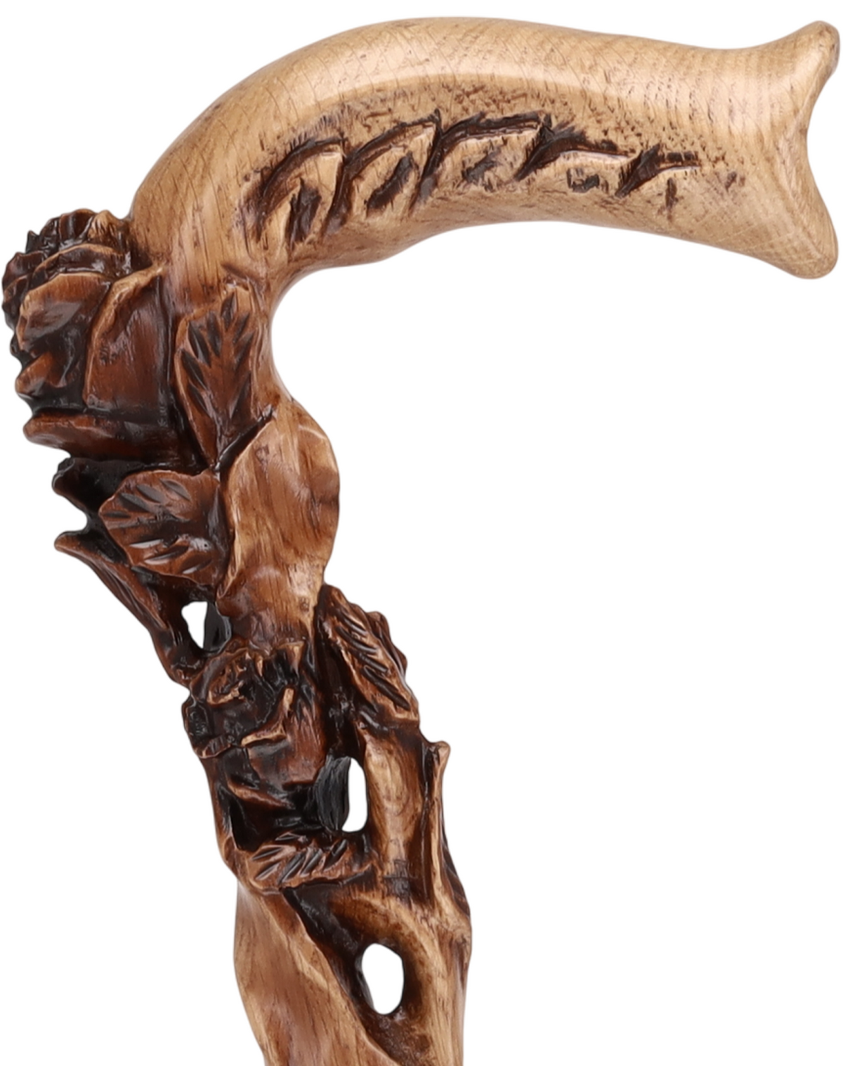Rose Under the Tree: Artisan Intricate Hand-Carved Cane Light Wood Hand Carved Artisan - Tophatter Daily Deals