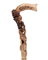 Rose Under the Tree: Artisan Intricate Hand-Carved Cane Hand Carved Artisan - Tophatter Daily Deals