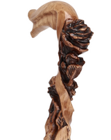 Rose Under the Tree: Artisan Intricate Hand-Carved Cane Hand Carved Artisan - Tophatter Daily Deals