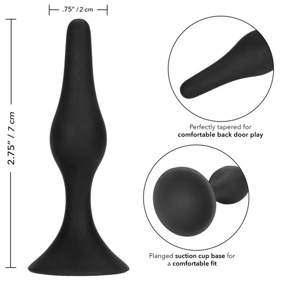 Booty Call Booty Starter Butt Plug in Black Anal Sex Toys - Tophatter Daily Deals