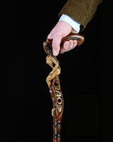 Mother Nature: Oak Wood Artisan Intricate Handcarved Cane Hand Carved Artisan - Tophatter Daily Deals