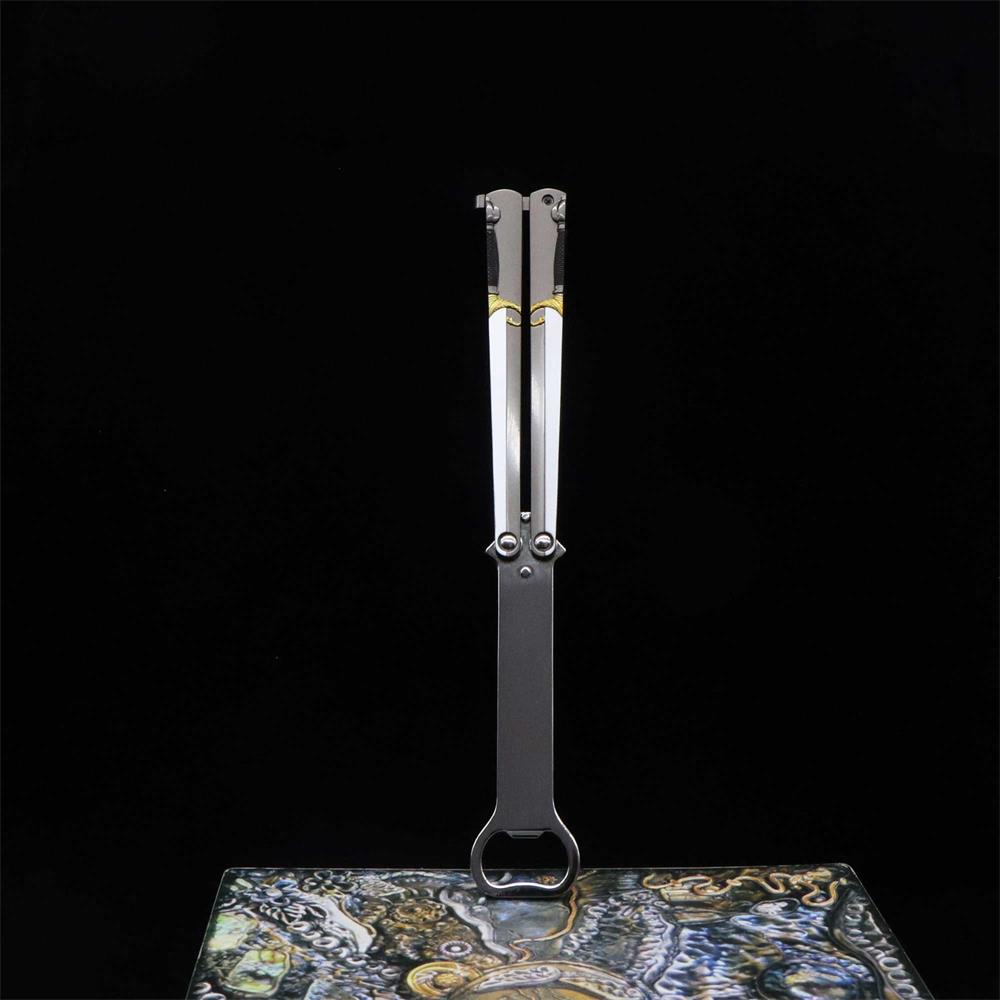 Dragon Head Totem & Sword Metal Balisong Bottle Opener - Tophatter Daily Deals