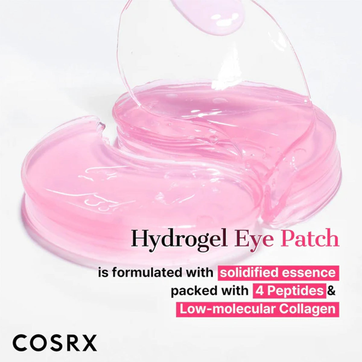 CosRx The Pink Peptide Collagen Hydrogel Eye Patches 60pcs Jar - Tophatter Daily Deals