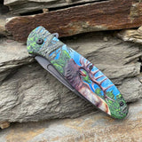 Male Deer Folding Knife Portable Camping Tool - Tophatter Daily Deals