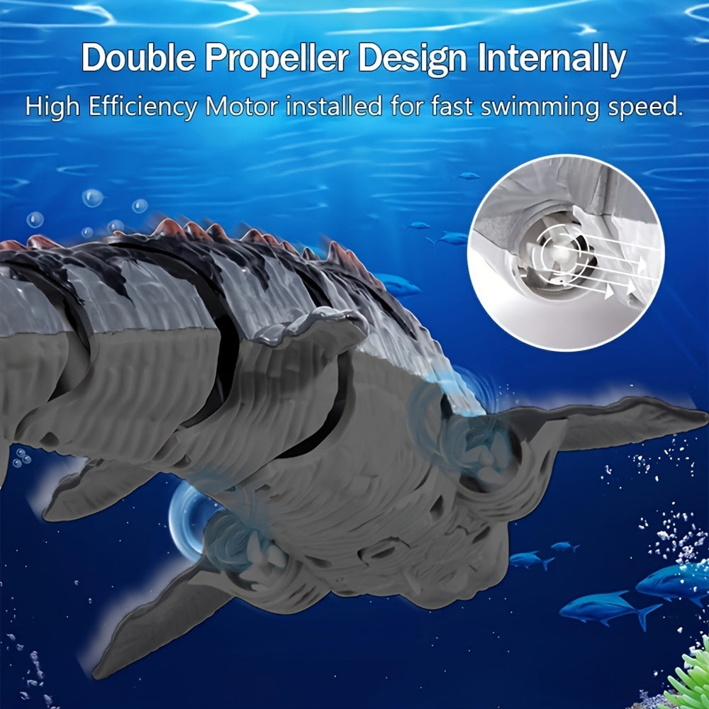Remote Control Shark Dinosaur Pool Toy Black Remote Control Toys - Tophatter Daily Deals