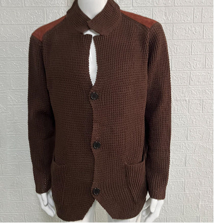 Warm Men's Cardigan - Stand Up Collar, Knitted, Commute Coffee2 XL 3D Changing Face Moving Picture Frame - Tophatter Daily Deals