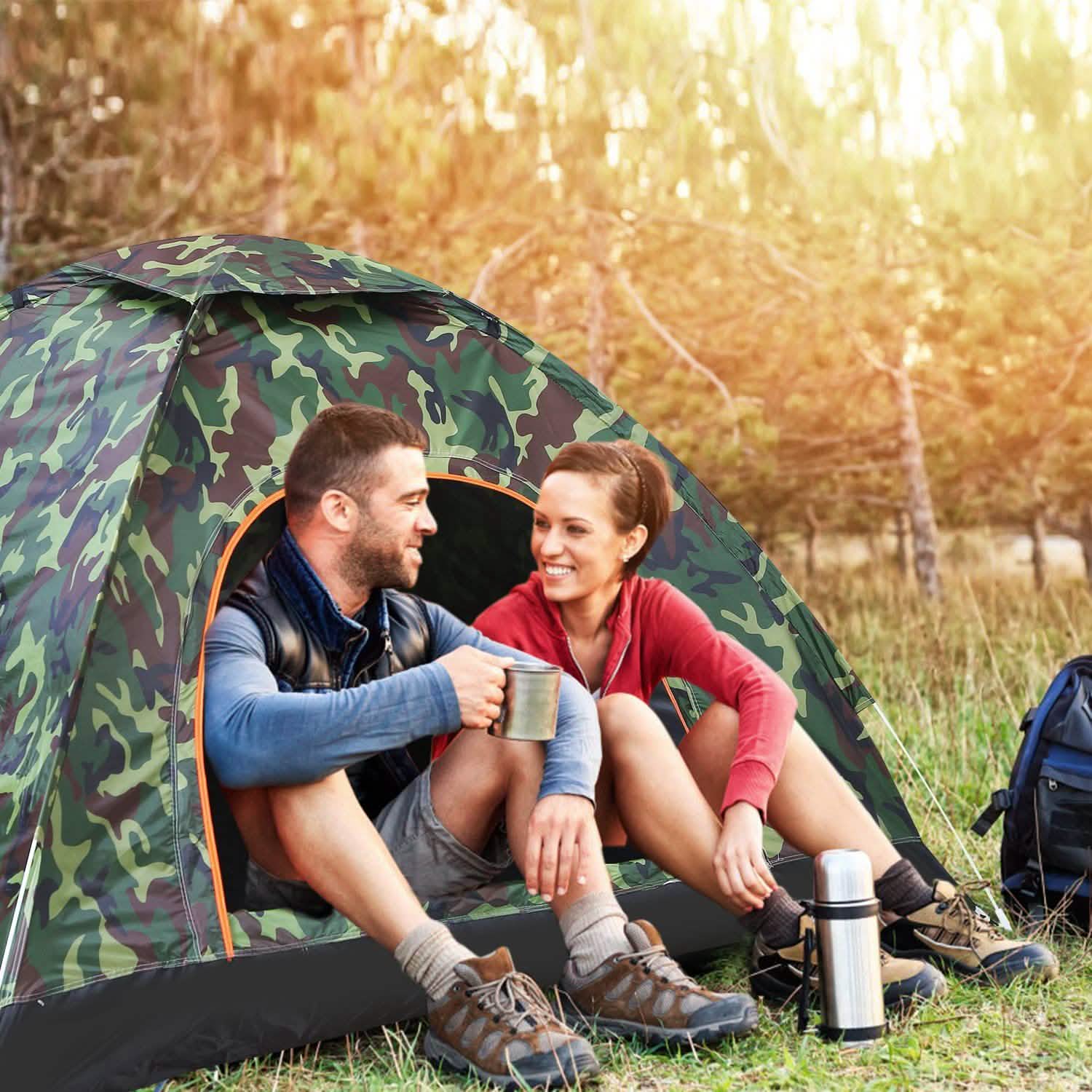 3/4 Person Instant Pop Up Dome Tent Outdoor Recreation - Tophatter Daily Deals