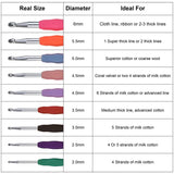 34-Piece Set: Aluminum Handle Crochet Hook Needles Knitting Tool School, Office & Art Supplies - Tophatter Daily Deals