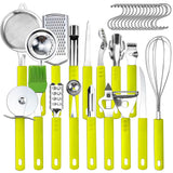 34-Pieces Set: Stainless Steel Kitchen Gadget Tools Set Kitchen Tools & Gadgets - Tophatter Daily Deals