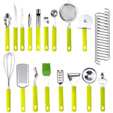 34-Pieces Set: Stainless Steel Kitchen Gadget Tools Set Kitchen Tools & Gadgets - Tophatter Daily Deals