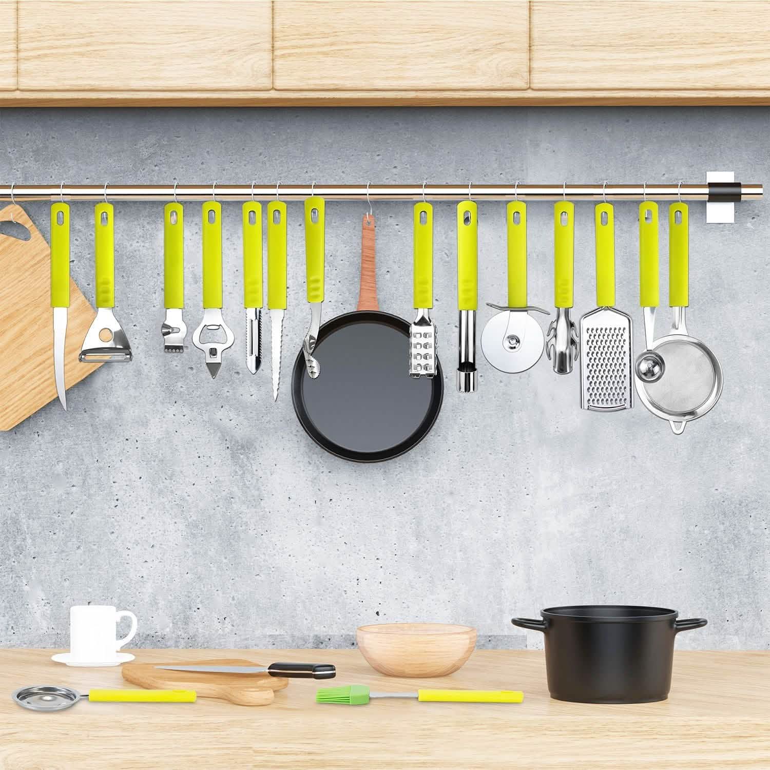 34-Pieces Set: Stainless Steel Kitchen Gadget Tools Set Kitchen Tools & Gadgets - Tophatter Daily Deals