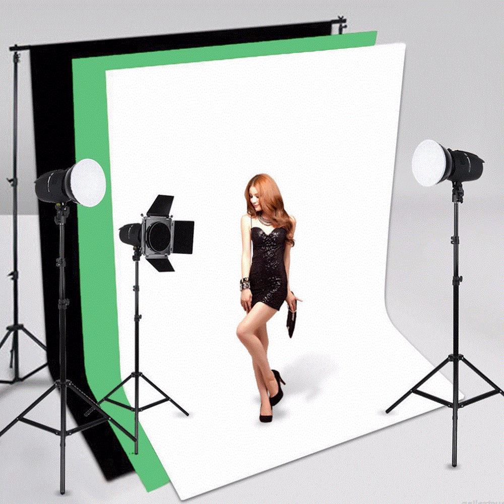 Background Screen Svart 1.5m x 3.0m 0 - Tophatter Daily Deals