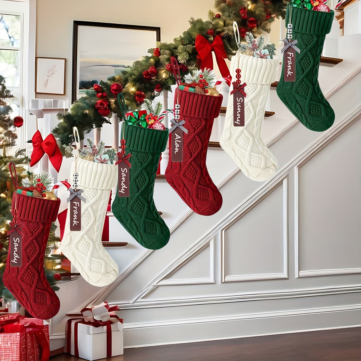 Christmas Gift Stockings Set (6 pcs) Christmas - Tophatter Daily Deals