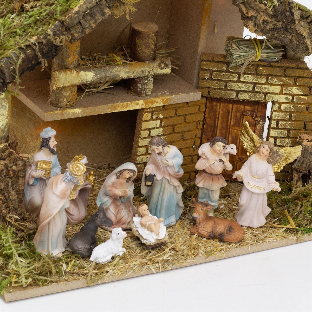 11-Piece Christmas Nativity Figurines | Traditional Holy Family Figures Set 8cm Nativity Set - Tophatter Daily Deals